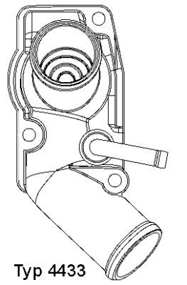 BorgWarner (Wahler) 4433.92D Thermostat, coolant