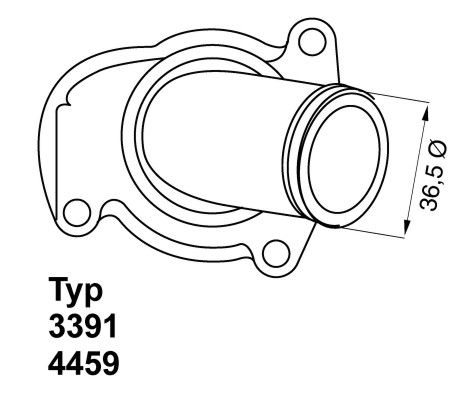 BorgWarner (Wahler) 4459.92D Thermostat, coolant