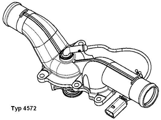 BorgWarner (Wahler) 4572.105D Thermostat, coolant