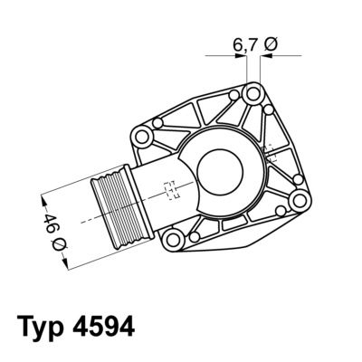 BorgWarner (Wahler) 4594.90D Thermostat, coolant
