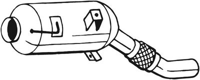 Soot/Particulate Filter, exhaust system BOSAL 097-318