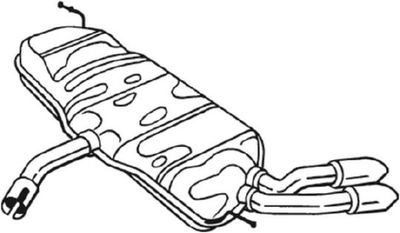 Rear Muffler BOSAL 105-027