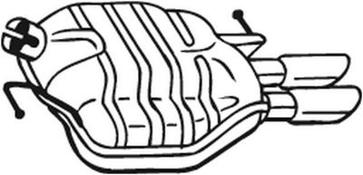 Rear Muffler BOSAL 105-031