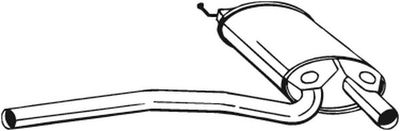 Centre Muffler BOSAL 105-165