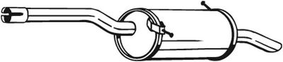 Rear Muffler BOSAL 135-103