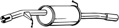 Rear Muffler BOSAL 135-123