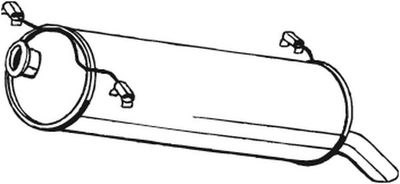 Rear Muffler BOSAL 135-715