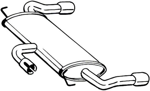 BOSAL 154-505 Rear Muffler
