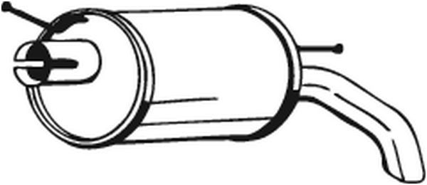 BOSAL 154-511 Rear Muffler