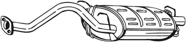 BOSAL 163-349 Rear Muffler