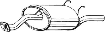 Rear Muffler BOSAL 163-727