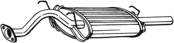 BOSAL 163-157 Rear Muffler