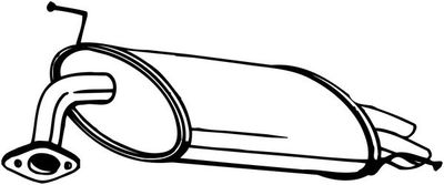 Rear Muffler BOSAL 163-161