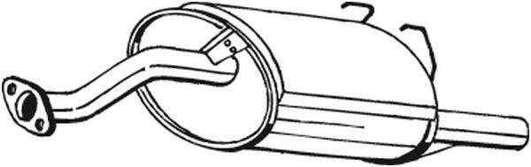 BOSAL 163-729 Rear Muffler