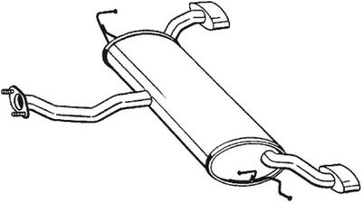 Rear Muffler BOSAL 165-003