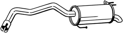 Rear Muffler BOSAL 165-077