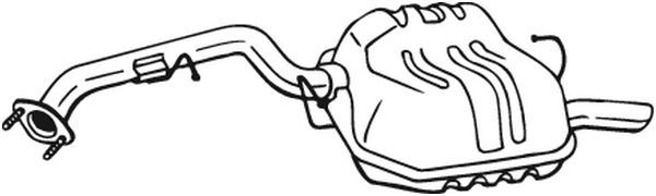 BOSAL 171-025 Rear Muffler