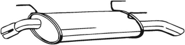 BOSAL 185-321 Rear Muffler