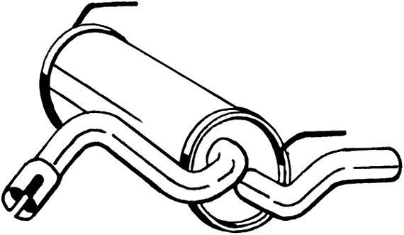 BOSAL 185-499 Rear Muffler