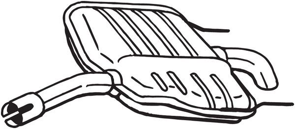 BOSAL 185-569 Rear Muffler