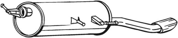 BOSAL 190-067 Rear Muffler