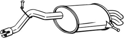 Rear Muffler BOSAL 190-193