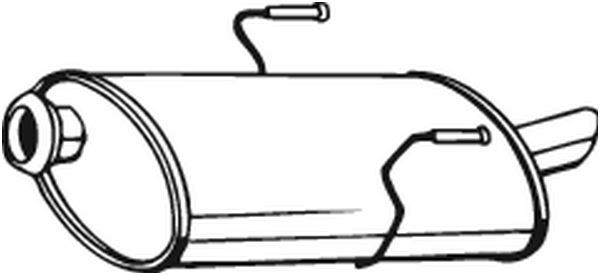 BOSAL 190-275 Rear Muffler