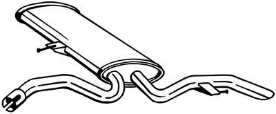 BOSAL 190-371 Rear Muffler