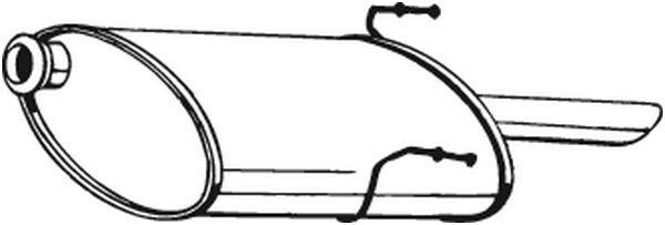 BOSAL 190-861 Rear Muffler