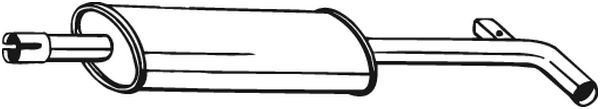 BOSAL 200-021 Centre Muffler