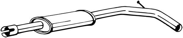BOSAL 200-115 Centre Muffler