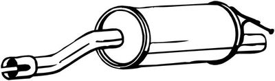 Rear Muffler BOSAL 200-279