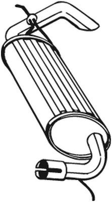 Rear Muffler BOSAL 211-393