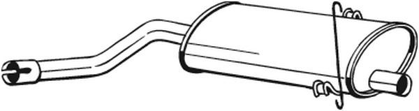 BOSAL 215-761 Centre Muffler
