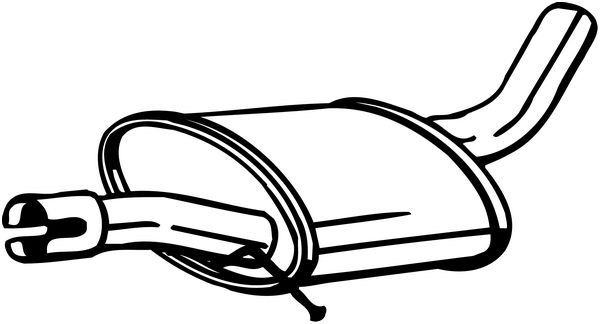 BOSAL 220-025 Centre Muffler