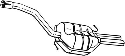 Rear Muffler BOSAL 220-027