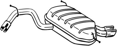 Rear Muffler BOSAL 220-109