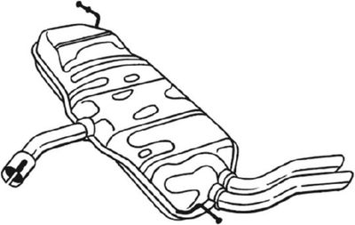Rear Muffler BOSAL 227-233