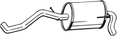 Rear Muffler BOSAL 227-473