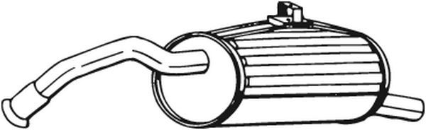 BOSAL 228-205 Rear Muffler