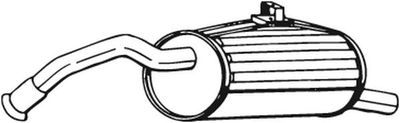 Rear Muffler BOSAL 228-205