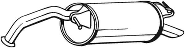BOSAL 228-475 Rear Muffler