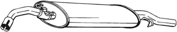 BOSAL 233-409 Rear Muffler