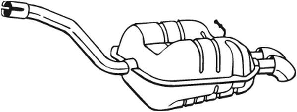 BOSAL 233-547 Rear Muffler