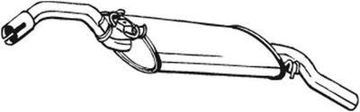 Rear Muffler BOSAL 233-563