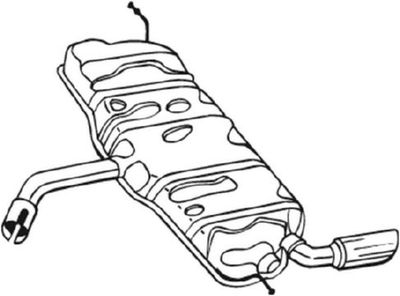 Rear Muffler BOSAL 233-127