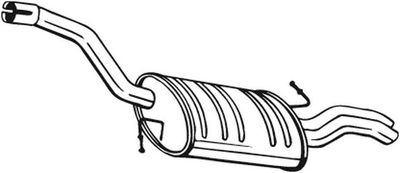 Rear Muffler BOSAL 233-145