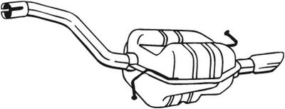 Rear Muffler BOSAL 233-159