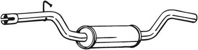 Centre Muffler BOSAL 233-211