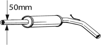 Centre Muffler BOSAL 233-395